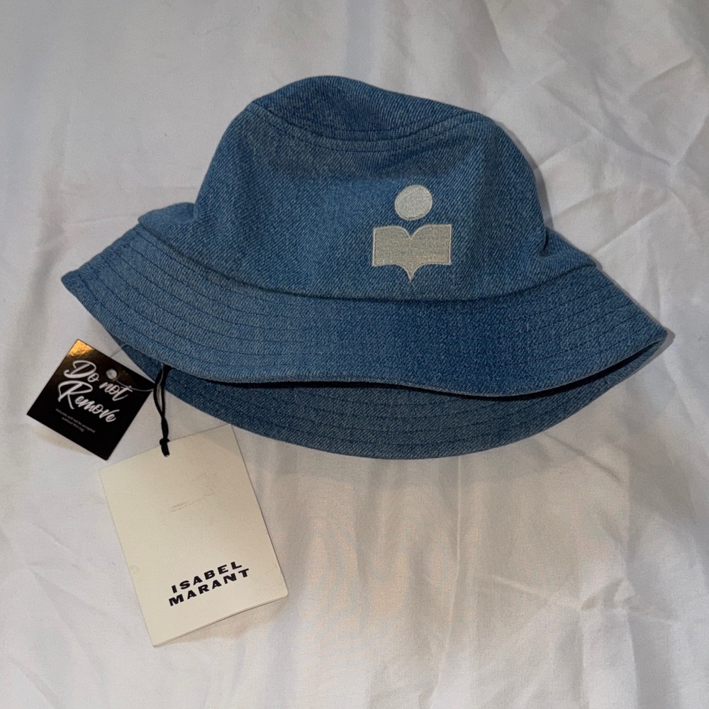 Isabel Marant Denim Blue Bucket Hat